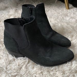 Steven by Steve Madden Black Ankle Booties